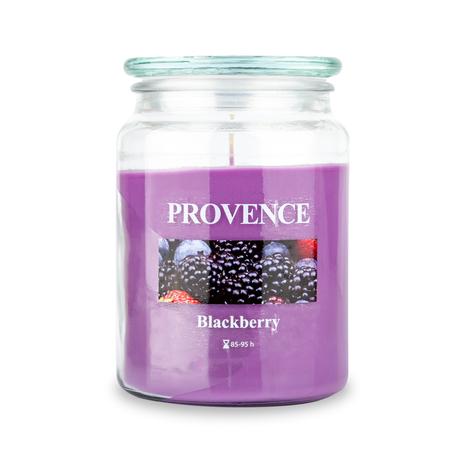 Provence Vonná svíčka ve skle 95 hodin ostružina