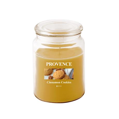 Provence Vonná svíčka ve skle 95 hodin skořicové sušenky