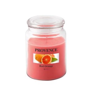 Provence Vonná svíčka ve skle 95 hodin červený pomeranč