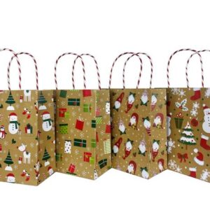 Papírová dárková taška TORO 32x26x12cm mix vánoce zlaté