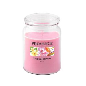Provence Vonná svíčka ve skle 95 hodin tropické květy