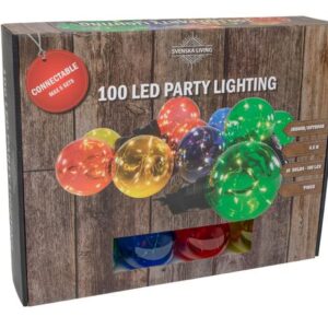 SVENSKA LIVING Party osvětlení 10x barevná koule s časovačem 100LED 4