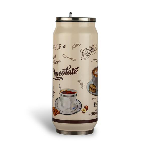 Nerezový termohrnek s pítkem TORO 400ml café bistro