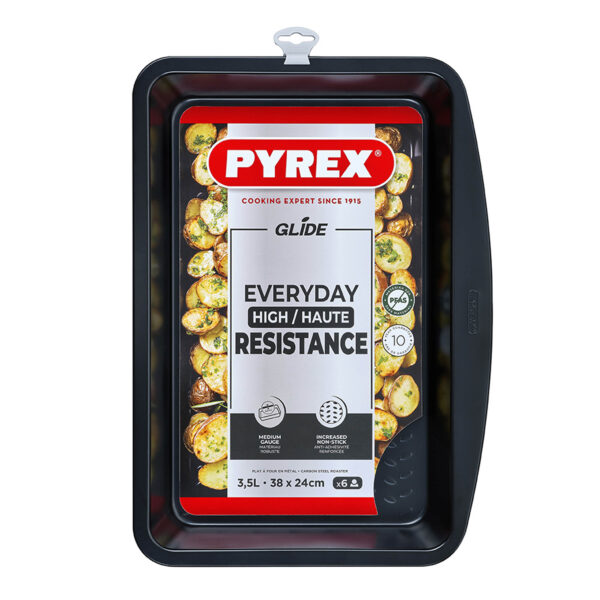 PLECH NA PEČENÍ PYREX 38X24CM