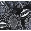 Plastové prostírání TORO 28x43cm květiny Varianta: ČERNÁ - Image 2