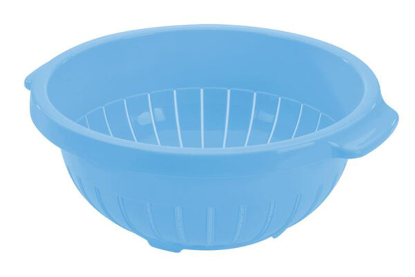 Plastový cedník s podstavcem TONTARELLI 32cm modrý