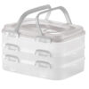 Plastový piknik box 3 patra 40x30x24cm - Image 2