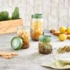 QLUX Skleněná dóza s víčkem a lžičkou 425ml zelená - Image 2