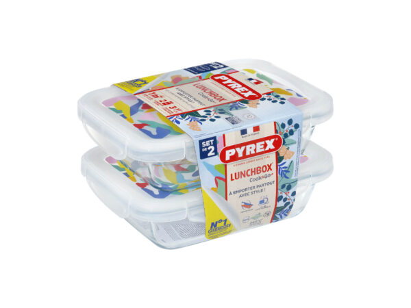 SADA OBDÉLNÍKOVÝCH DÓZ PYREX 2X0