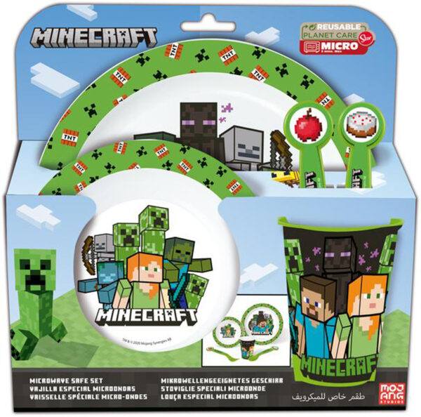 STOR Sada plastového nádobí MINECRAFT 5ks