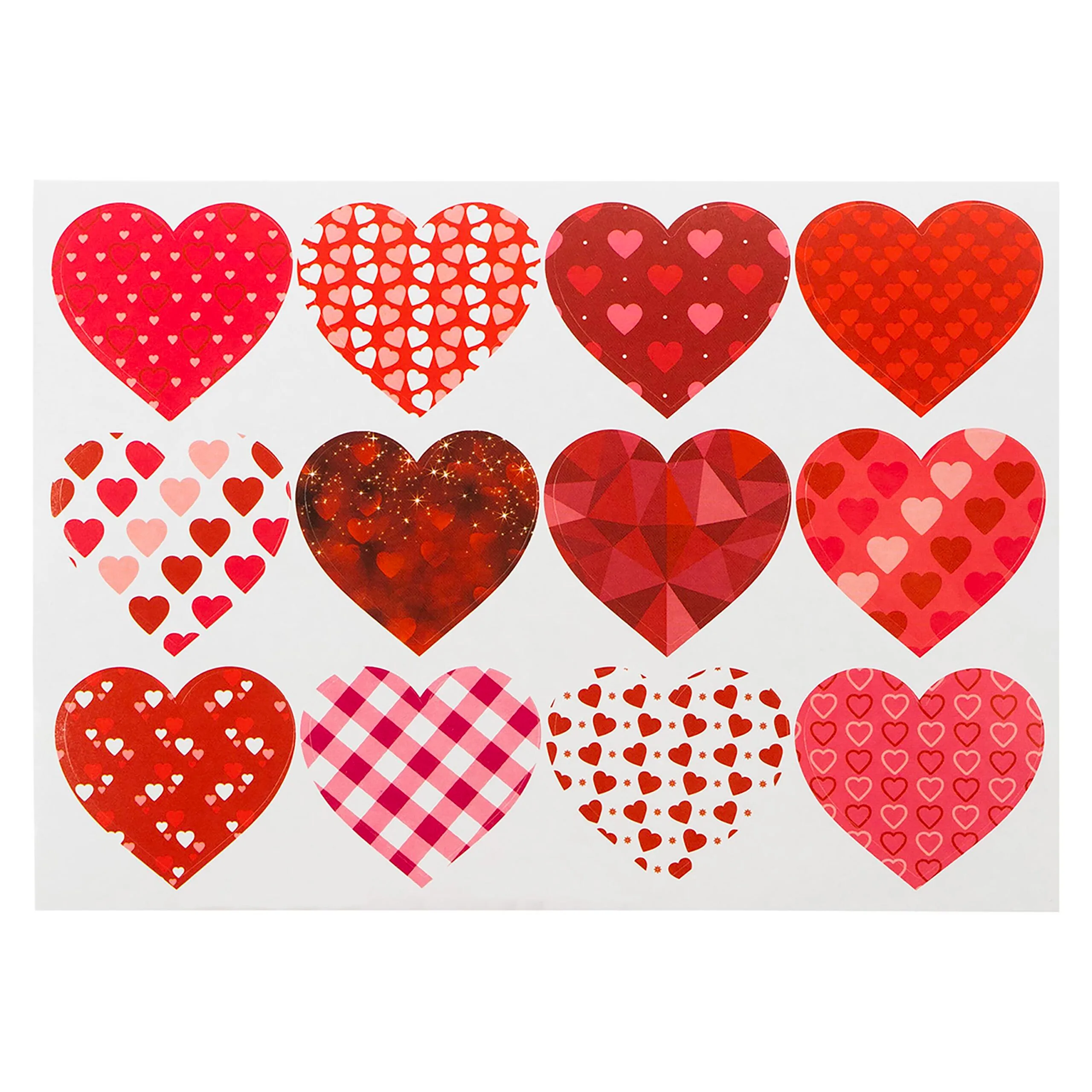 Arpex Samolepky VZOROVANÁ SRDÍČKA 12X16