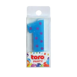 Dortová svíčka číslice "1" TORO zapichovací 4