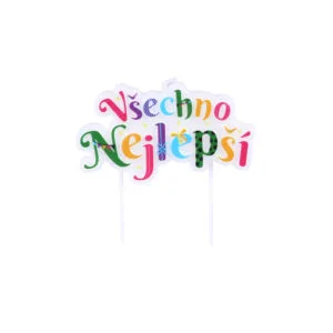 Dortová svíčka zapichovací TORO všechno nejlepší