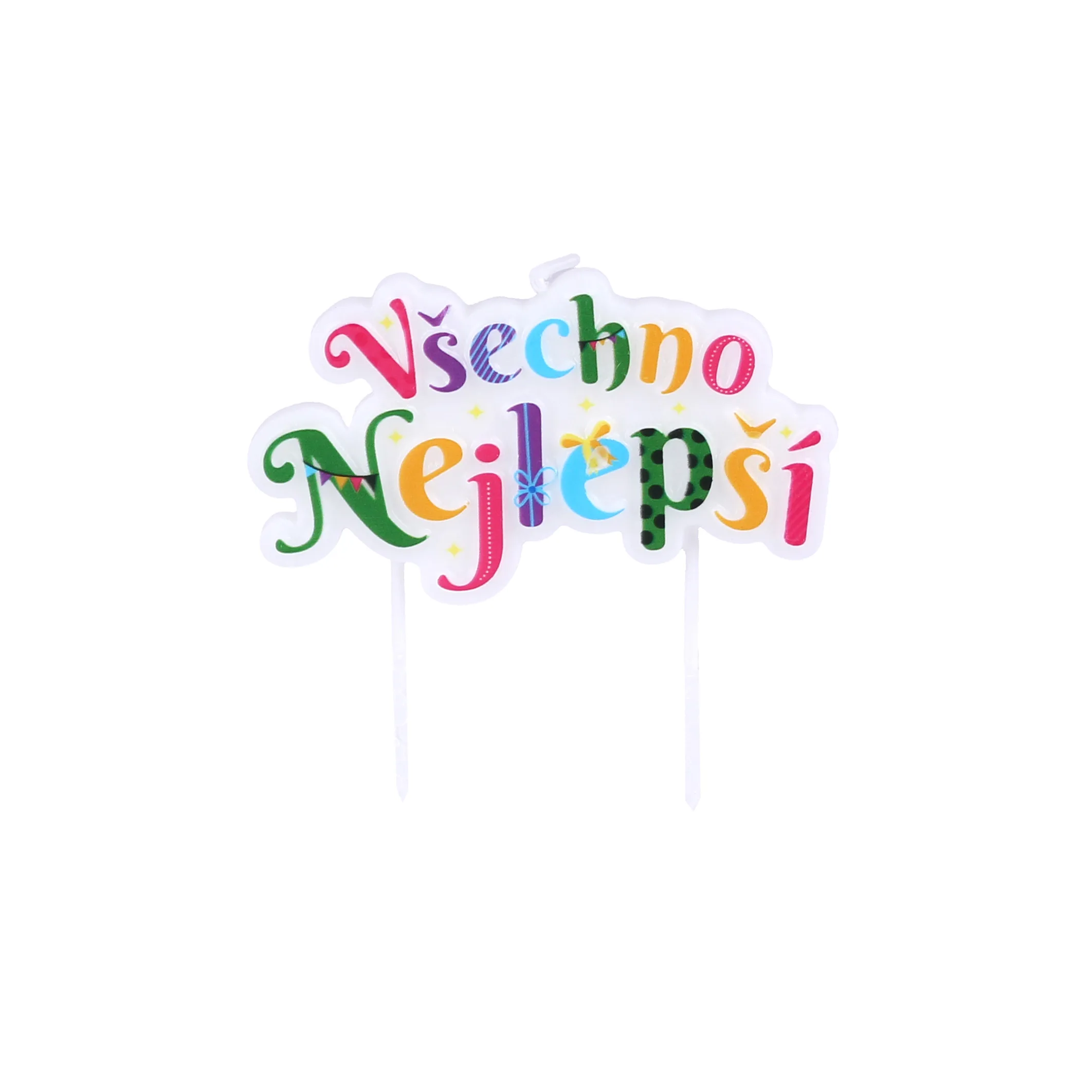 Dortová svíčka zapichovací TORO všechno nejlepší