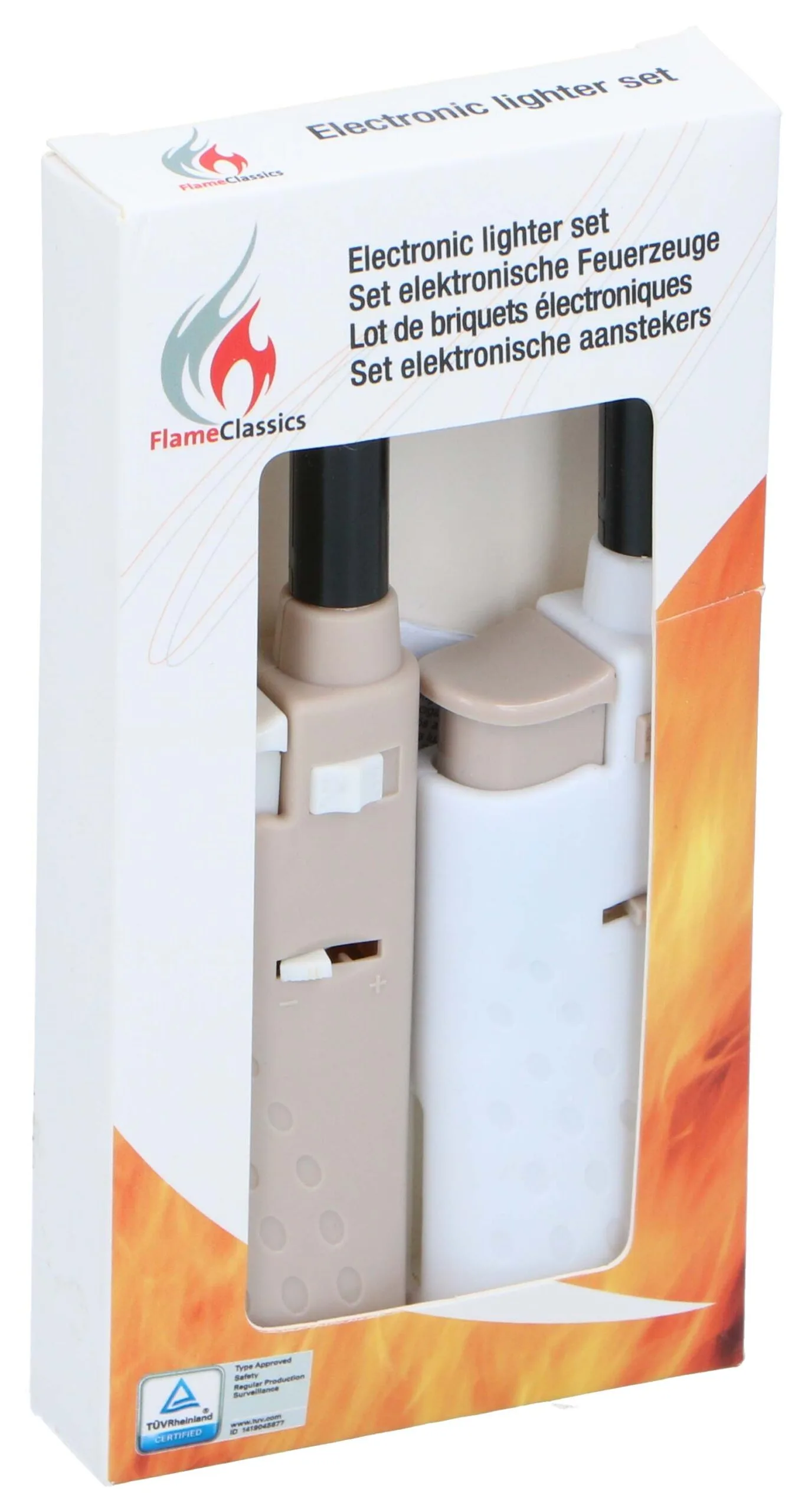 Edco Elektronický zapalovač 2ks MIX barev - Obrázek 2