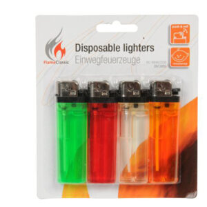 Edco Jednorázový zapalovač 4ks MIX barev