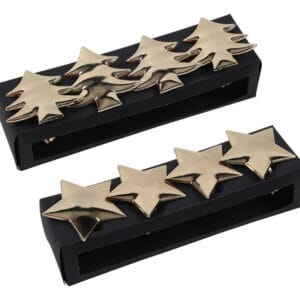 HIT Ozdobný kroužek na ubrousek 4ks růžový stromek / hvězda