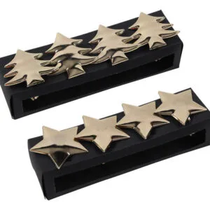 HIT Ozdobný kroužek na ubrousek 4ks růžový stromek / hvězda