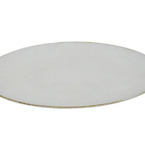 HIT Plastový dekorativní talíř 33cm antická bílá