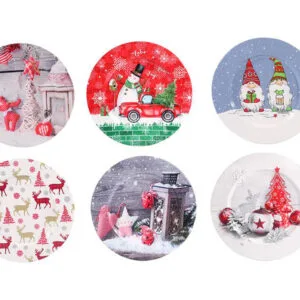 HIT Plechový vánoční podnos 33cm MIX motivů