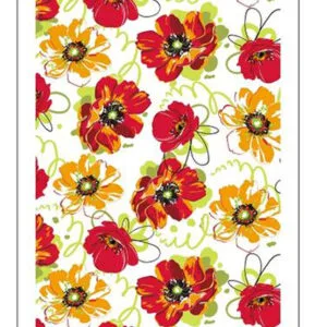Kuchyňská utěrka TORO 38x63cm červené květy