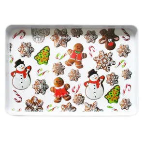 Melaminový servírovací tác TORO 40x27cm perníčky