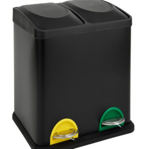 Nášlapný odpadkový koš na tříděný odpad TORO 30l černý