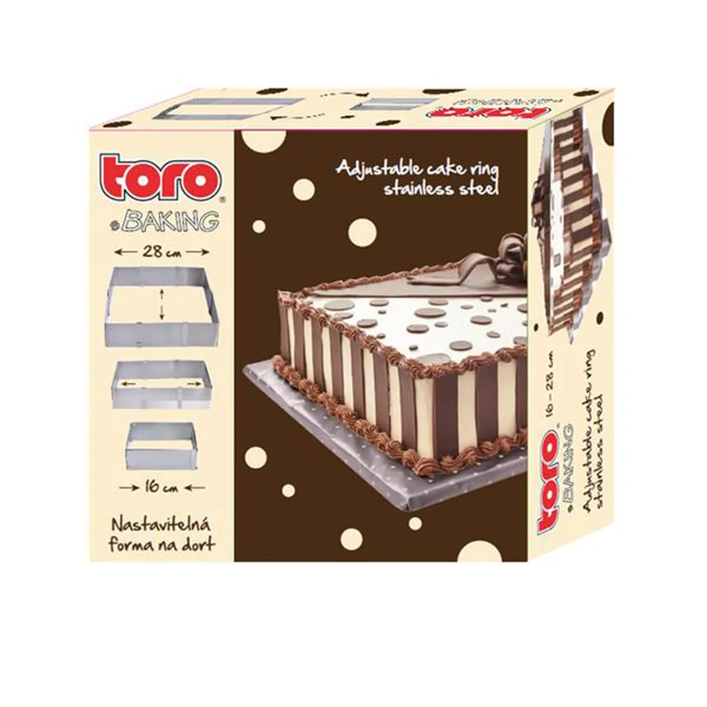 Nastavitelná nerezová forma na dort TORO 16 - 28cm - Obrázek 2
