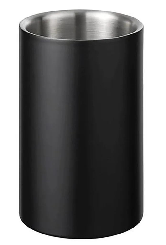 Nerezová chladicí nádoba na víno TORO 12cm černá