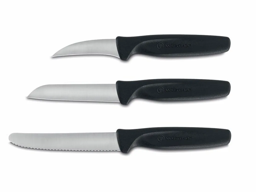 Nože na zeleninu WÜSTHOF sada 3ks černé
