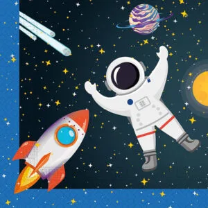 PROCOS Papírové ubrousky 33x33cm 2vrstvé vesmír 20ks