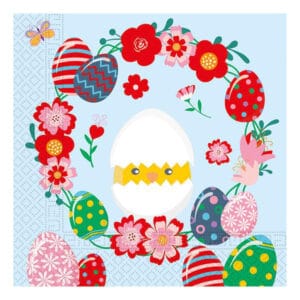 PROCOS Papírové ubrousky 33x33cm 3vrstvé velikonoční motiv 20ks