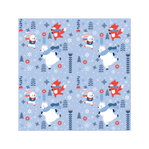 PROCOS Papírové ubrousky 33x33cm 3vrstvé zimní radovánky 20ks