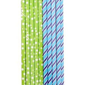 Papírová brčka 21cm TORO 16ks