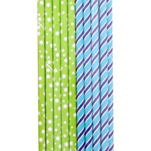 Papírová brčka 21cm TORO 16ks