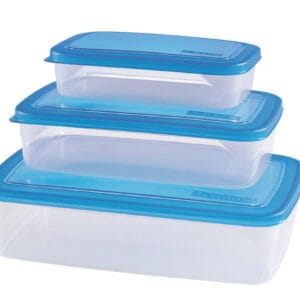 Plastová dóza na potraviny HEIDRUN 3ks MIX barev