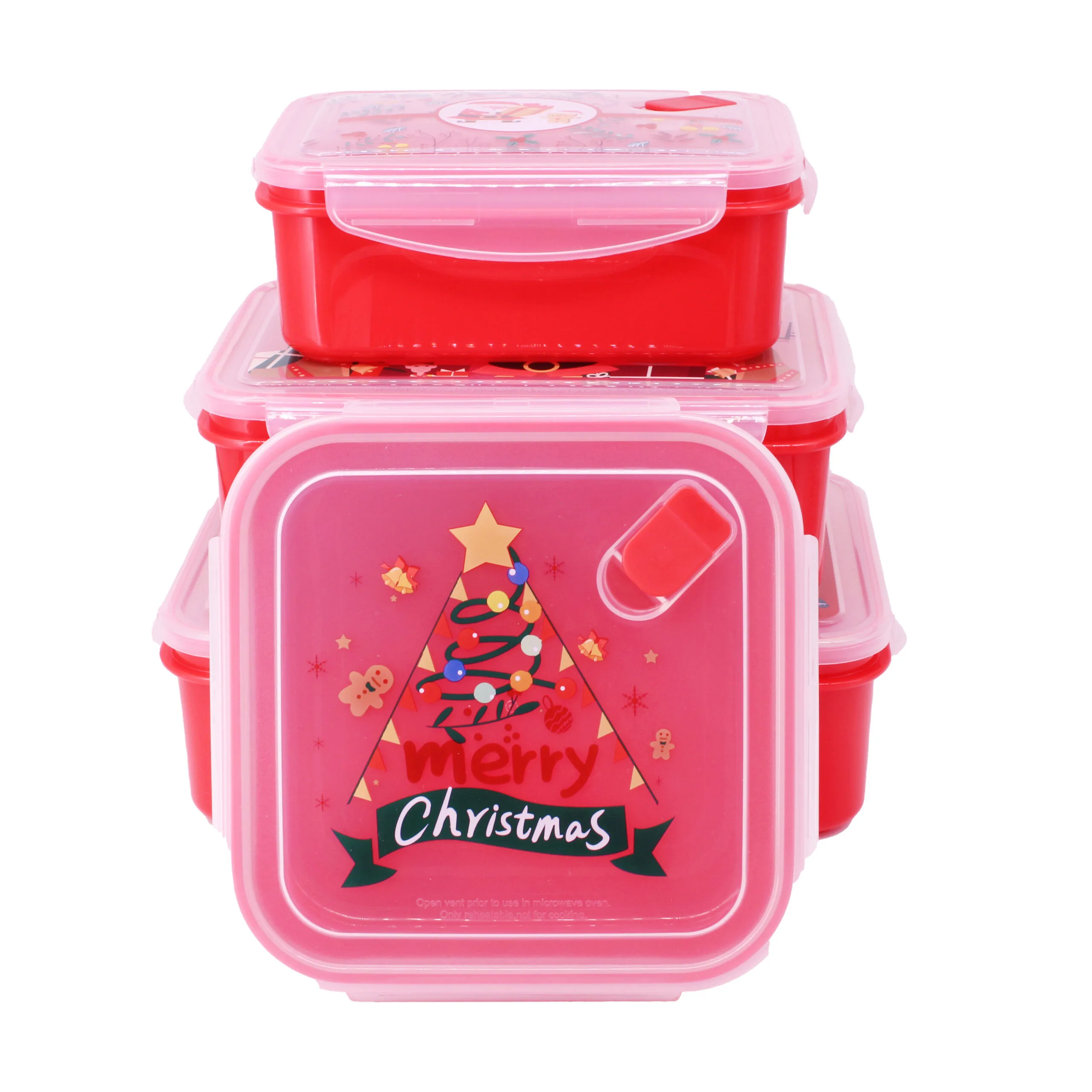 Plastová dóza s víčkem TORO 2200ml vánoční motiv - Obrázek 2
