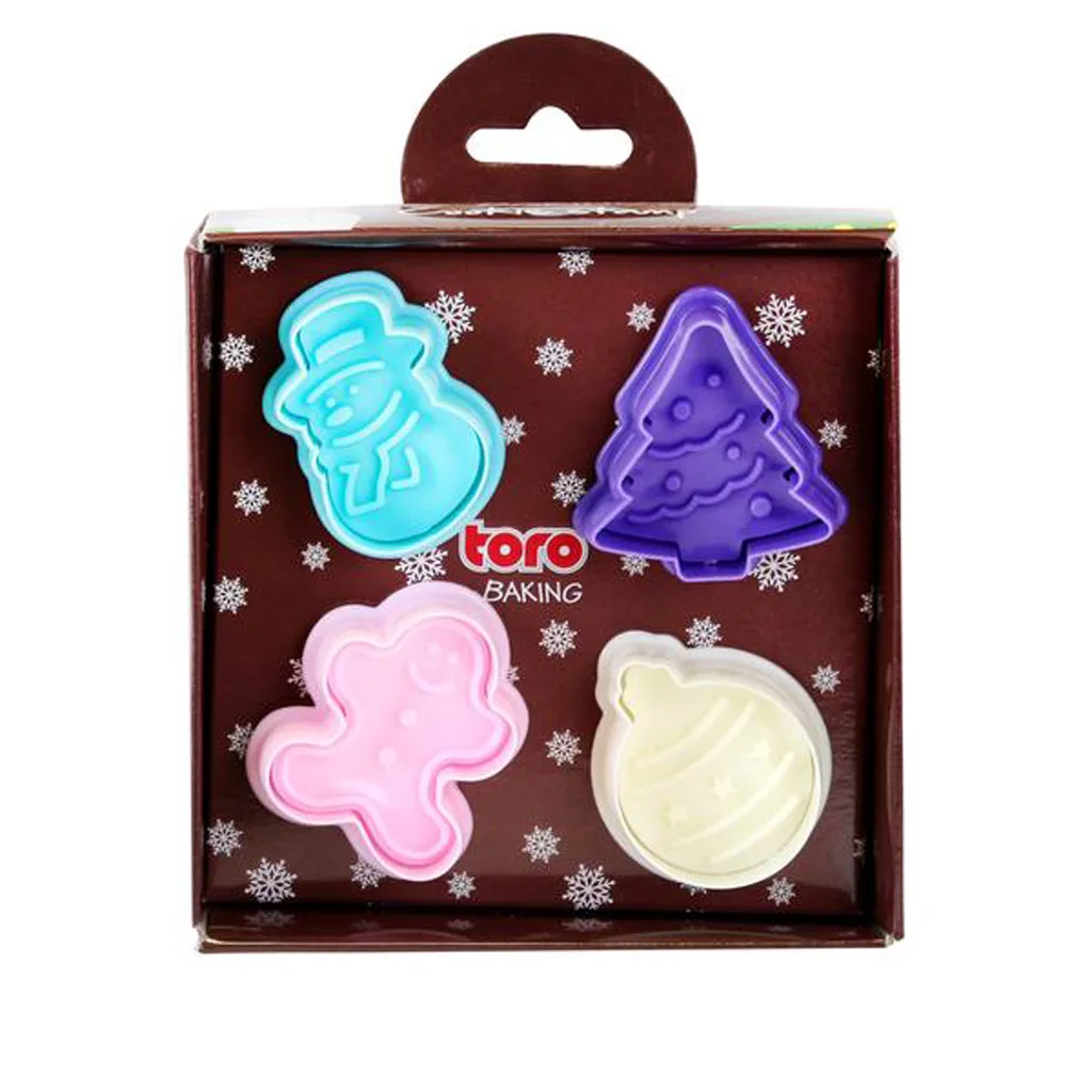 Plastová vykrajovátka s razítkem TORO 4ks vánoční - Obrázek 2