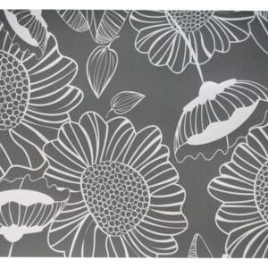 Plastové prostírání TORO 28x43cm květiny Varianta: ČERNÁ