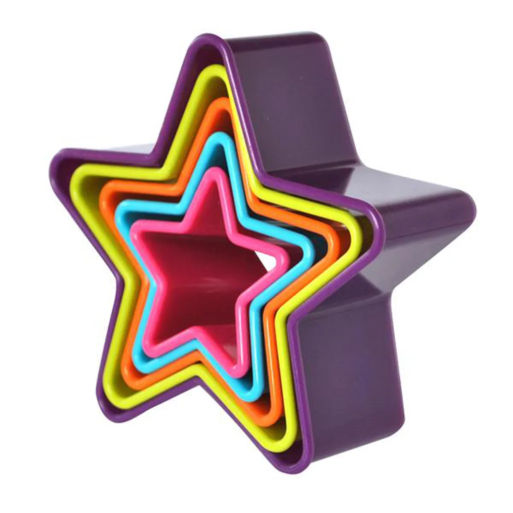 Plastové vykrajovátko na cukroví TORO 5ks hvězdy - Obrázek 2