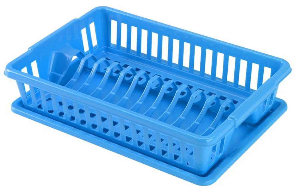 Plastový odkapávač s podnosem HEIDRUN 38x26cm Varianta: BÍLÁ - Obrázek 2