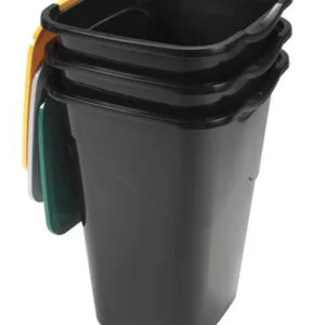 Plastový odpadkový koš na tříděný odpad HEIDRUN 3x50l