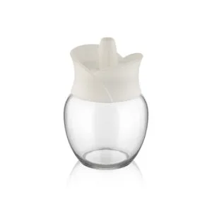 QLUX Skleněná cukřenka s víčkem 210ml