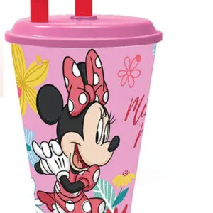 STOR Plastový kelímek s brčkem MINNIE 430ml