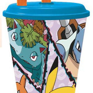 STOR Plastový kelímek s brčkem POKÉMON 430ml