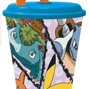 STOR Plastový kelímek s brčkem POKÉMON 430ml