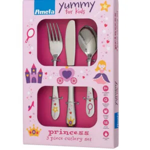 Sada dětských příborů AMEFA 3ks princezna