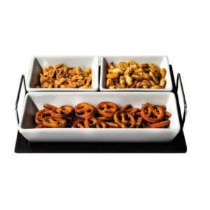 Servírovací sada misek s podnosem TORO obdélník