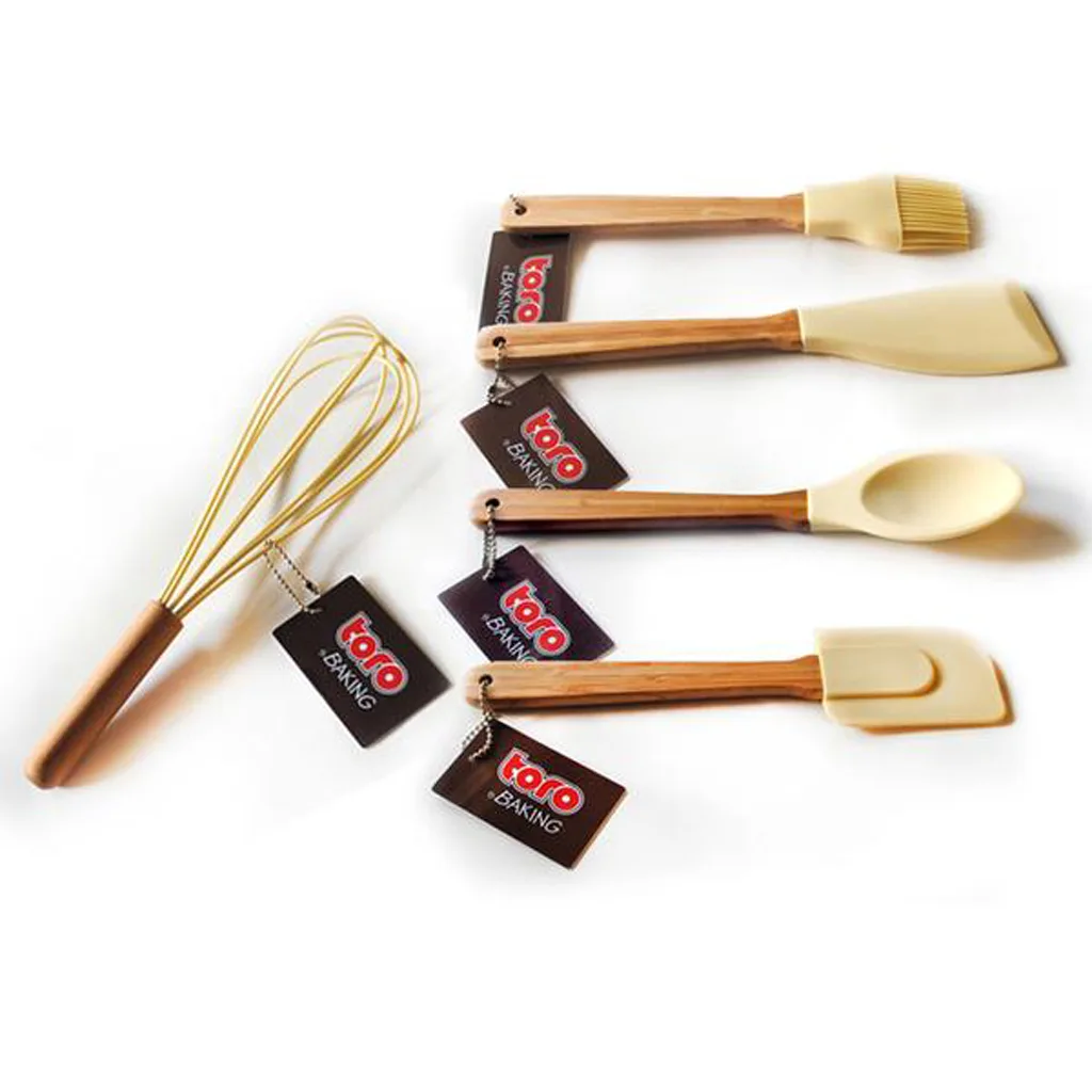 Silikonová šlehací metla TORO 30cm Bamboo - Obrázek 2