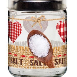Skleněná dóza s víčkem CERVE Valentina 800ml srdce SŮL